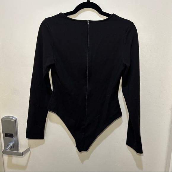 Lulu’s Set for Style Black Long Sleeve Bustier Bodysuit Size Large - Picture 7 of 12